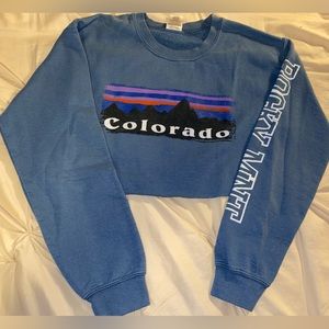 Colorado Rocky Mountain Cropped Crewneck